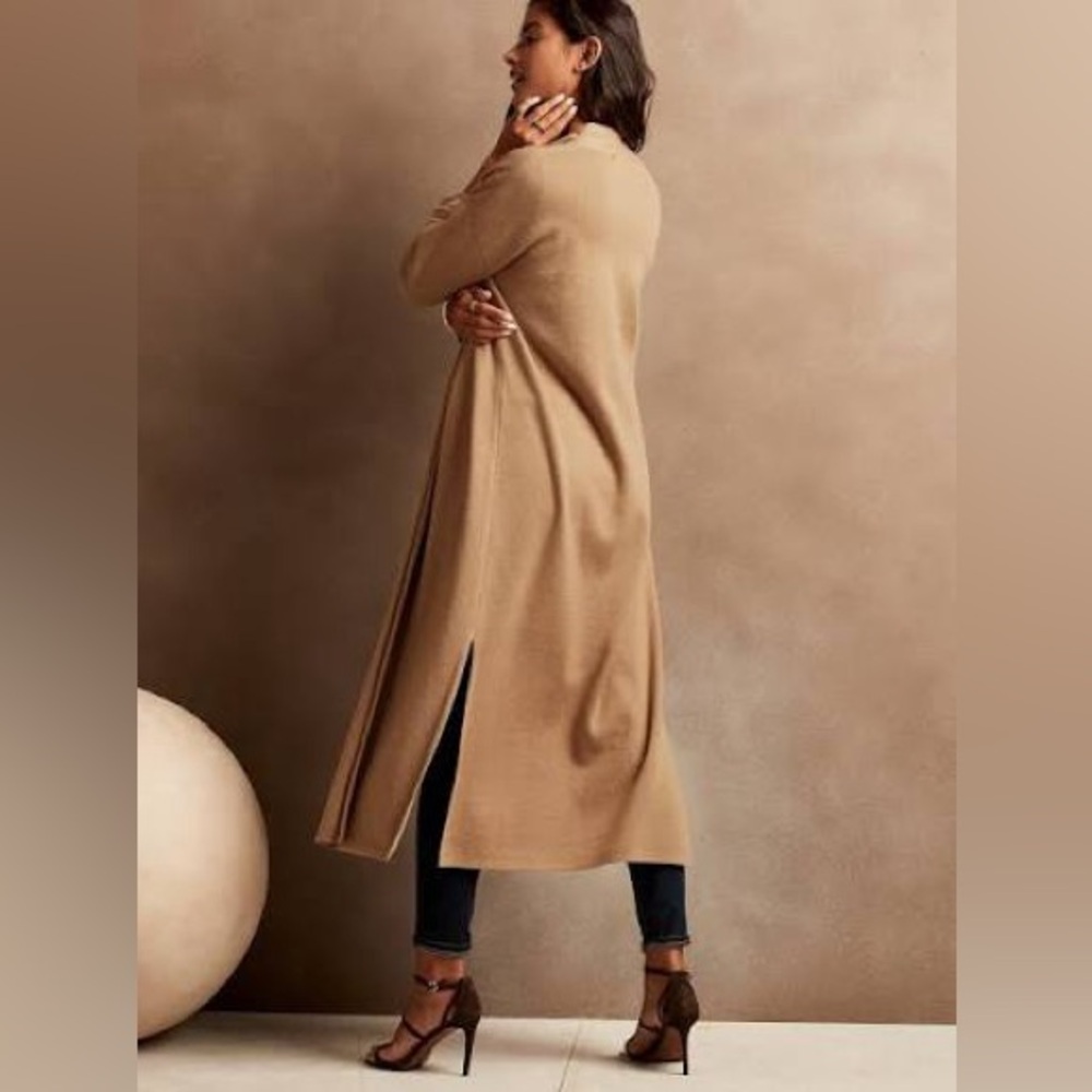 PETITE OPEN-FRONT DUSTER CARDIGAN - Picture 3 of 7